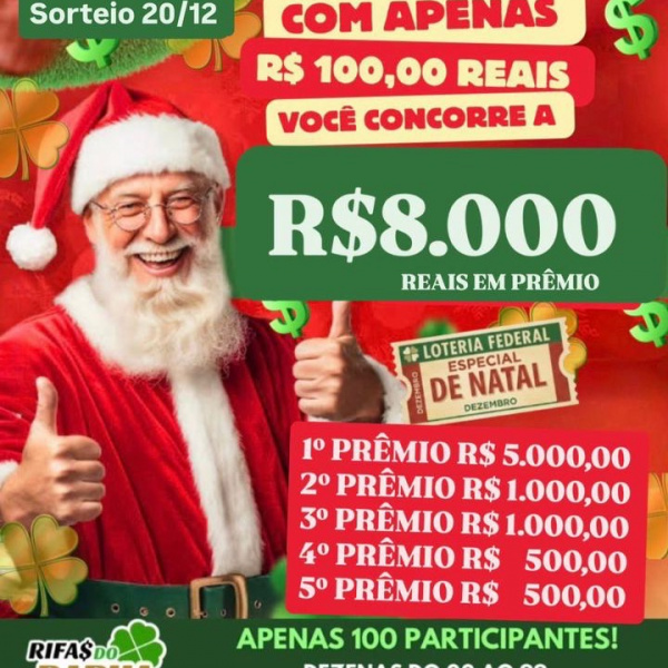 PIX DA SORTE FEDERAL ESPECIAL DE NATAL